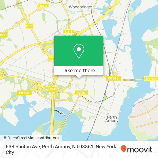 638 Raritan Ave, Perth Amboy, NJ 08861 map