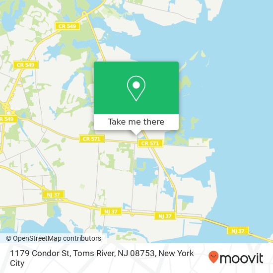 1179 Condor St, Toms River, NJ 08753 map