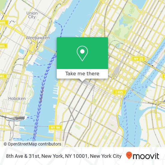 Mapa de 8th Ave & 31st, New York, NY 10001