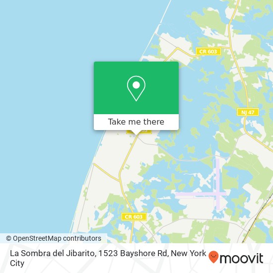 La Sombra del Jibarito, 1523 Bayshore Rd map