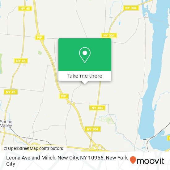 Mapa de Leona Ave and Milich, New City, NY 10956
