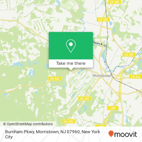 Burnham Pkwy, Morristown, NJ 07960 map