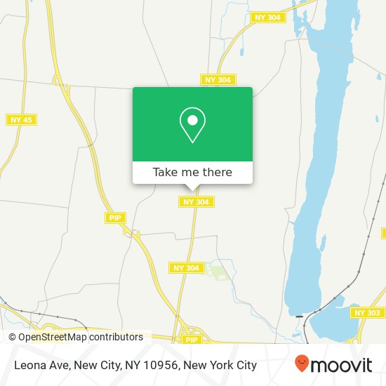 Mapa de Leona Ave, New City, NY 10956
