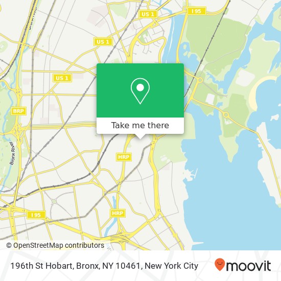 Mapa de 196th St Hobart, Bronx, NY 10461