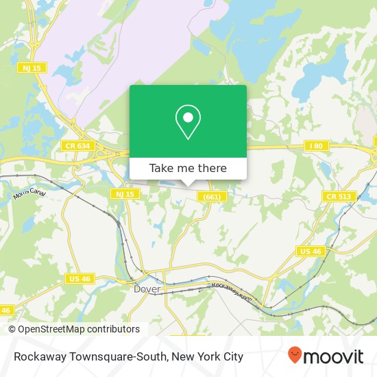 Mapa de Rockaway Townsquare-South