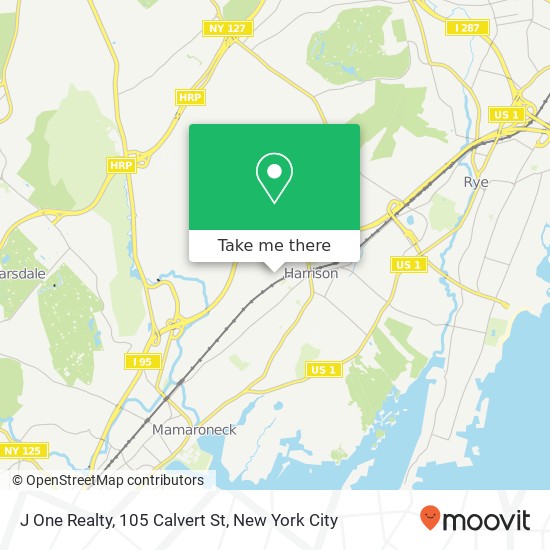 Mapa de J One Realty, 105 Calvert St