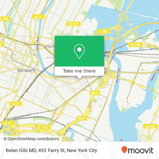 Belen Gilo MD, 492 Ferry St map