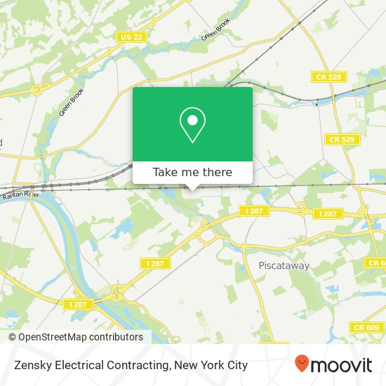 Zensky Electrical Contracting map