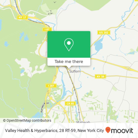 Mapa de Valley Health & Hyperbarics, 28 RT-59