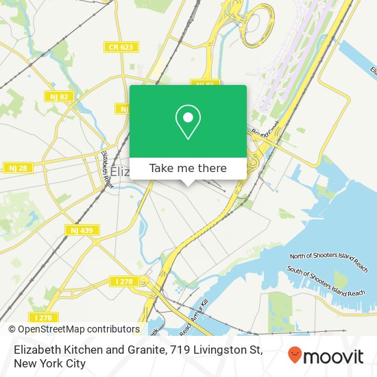 Elizabeth Kitchen and Granite, 719 Livingston St map