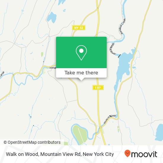 Mapa de Walk on Wood, Mountain View Rd