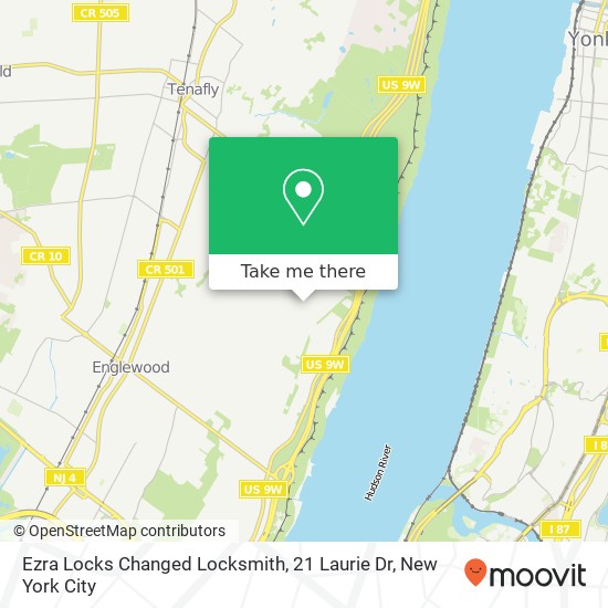 Mapa de Ezra Locks Changed Locksmith, 21 Laurie Dr