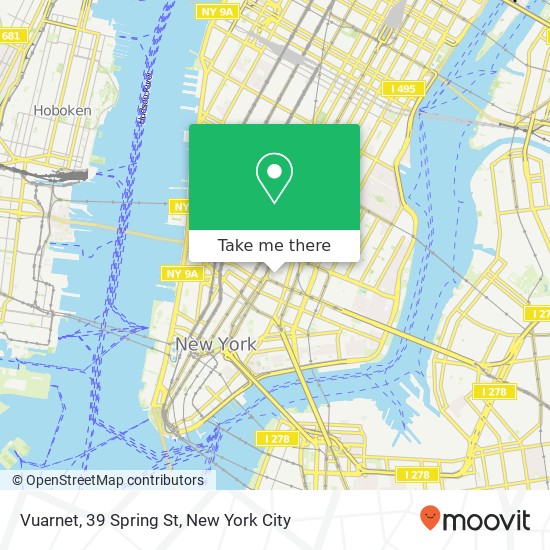 Vuarnet, 39 Spring St map