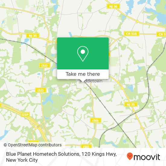 Mapa de Blue Planet Hometech Solutions, 120 Kings Hwy