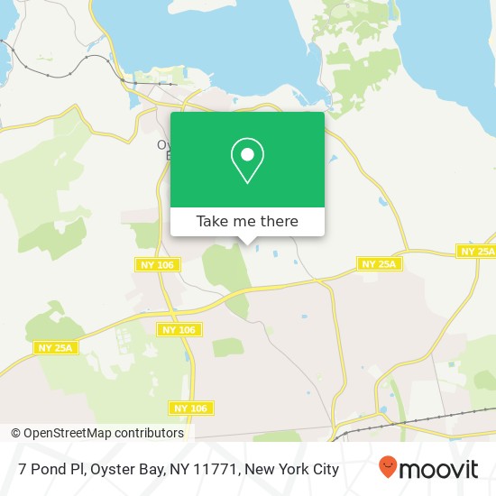 Mapa de 7 Pond Pl, Oyster Bay, NY 11771