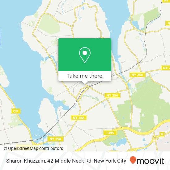 Mapa de Sharon Khazzam, 42 Middle Neck Rd