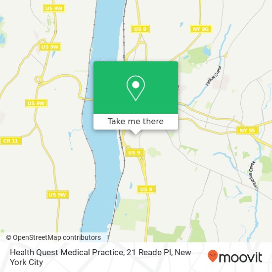 Health Quest Medical Practice, 21 Reade Pl map