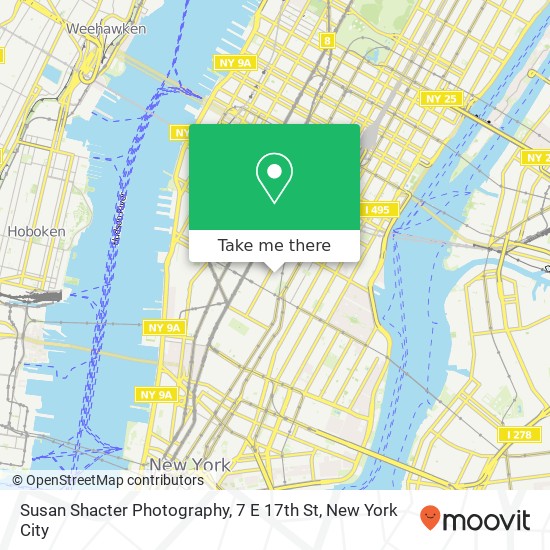 Susan Shacter Photography, 7 E 17th St map