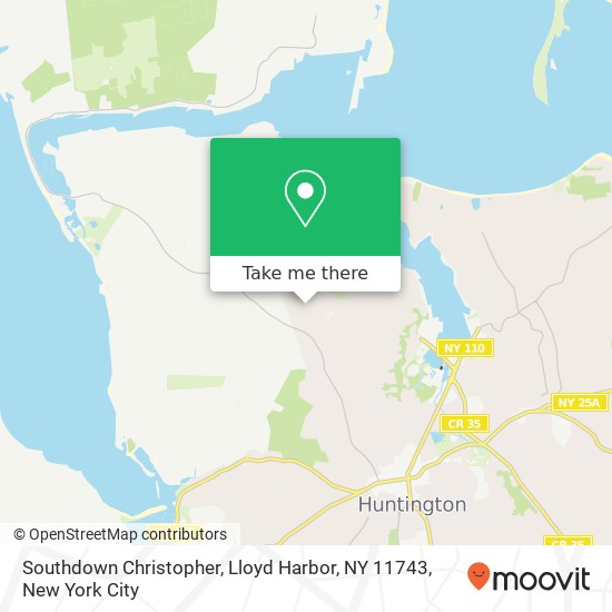 Mapa de Southdown Christopher, Lloyd Harbor, NY 11743