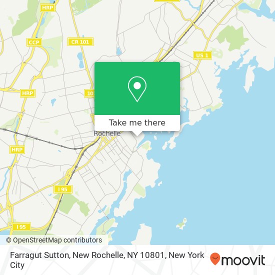 Mapa de Farragut Sutton, New Rochelle, NY 10801