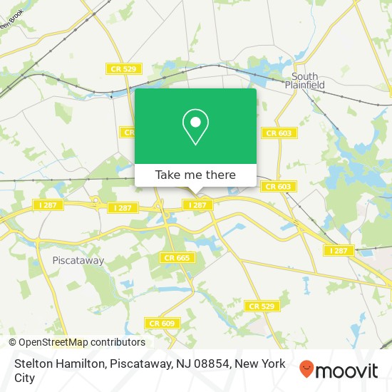 Mapa de Stelton Hamilton, Piscataway, NJ 08854