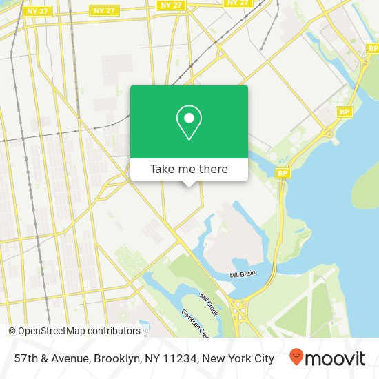 Mapa de 57th & Avenue, Brooklyn, NY 11234