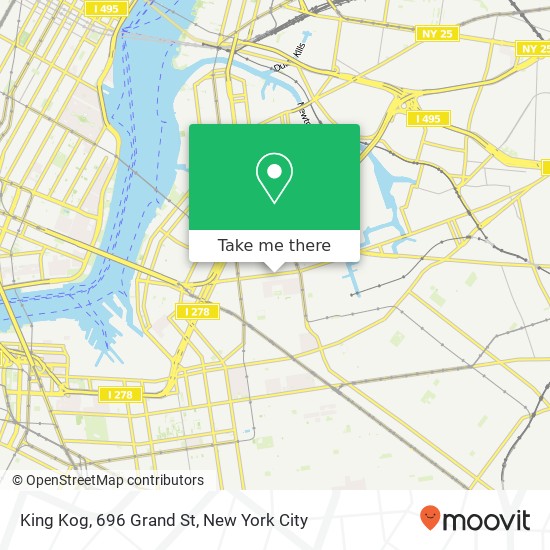 Mapa de King Kog, 696 Grand St