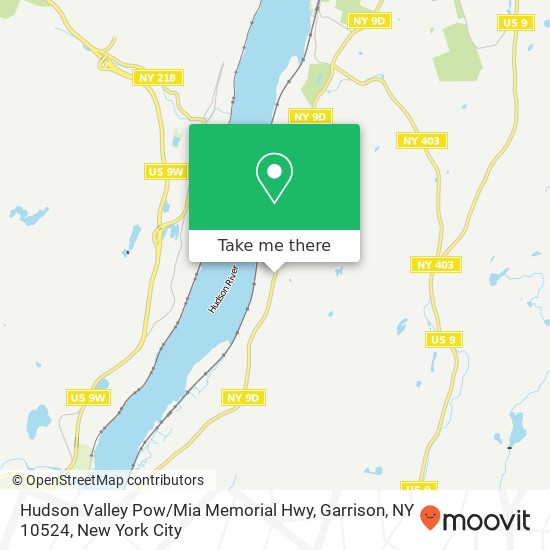 Hudson Valley Pow / Mia Memorial Hwy, Garrison, NY 10524 map