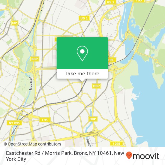 Mapa de Eastchester Rd / Morris Park, Bronx, NY 10461