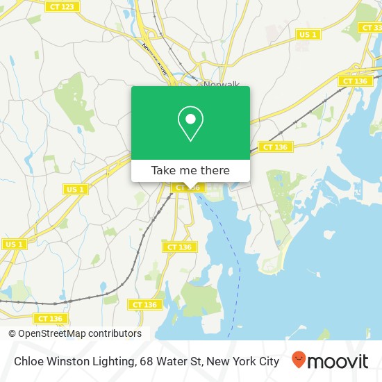 Mapa de Chloe Winston Lighting, 68 Water St