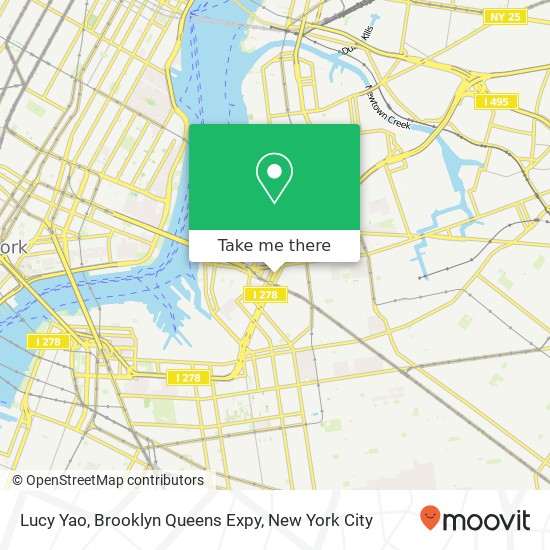 Mapa de Lucy Yao, Brooklyn Queens Expy