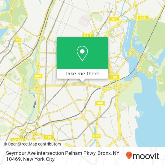 Mapa de Seymour Ave intersection Pelham Pkwy, Bronx, NY 10469
