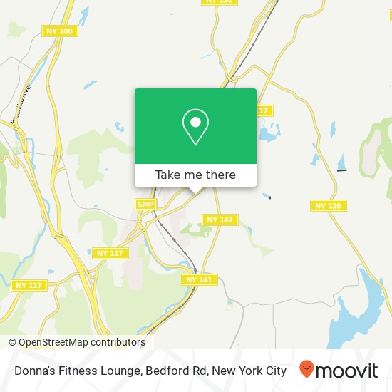 Mapa de Donna's Fitness Lounge, Bedford Rd