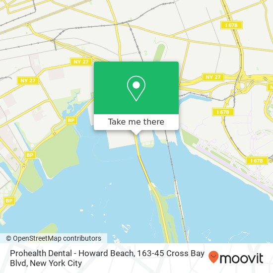 Mapa de Prohealth Dental - Howard Beach, 163-45 Cross Bay Blvd