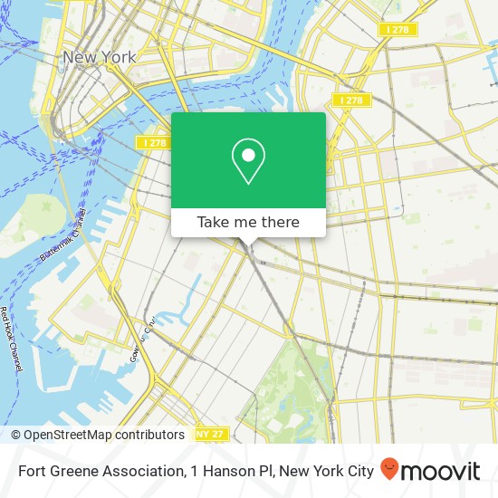 Fort Greene Association, 1 Hanson Pl map