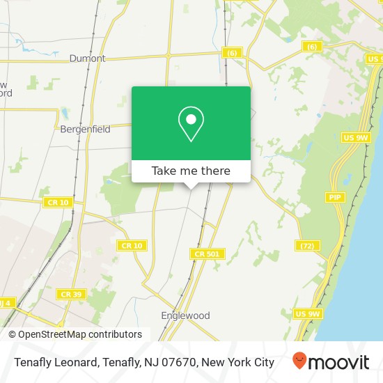 Tenafly Leonard, Tenafly, NJ 07670 map