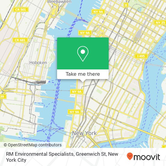 Mapa de RM Environmental Specialists, Greenwich St