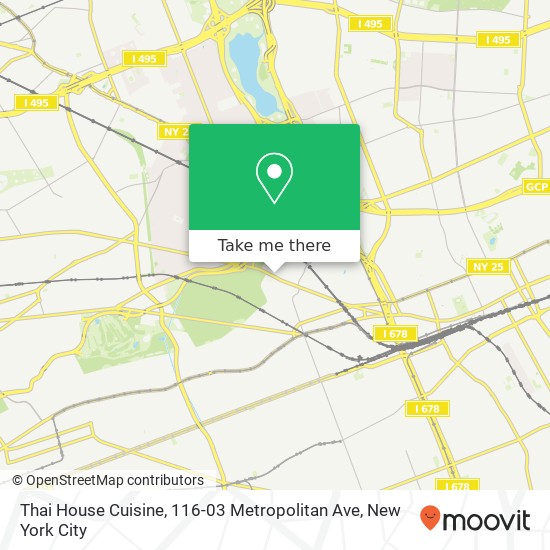 Thai House Cuisine, 116-03 Metropolitan Ave map