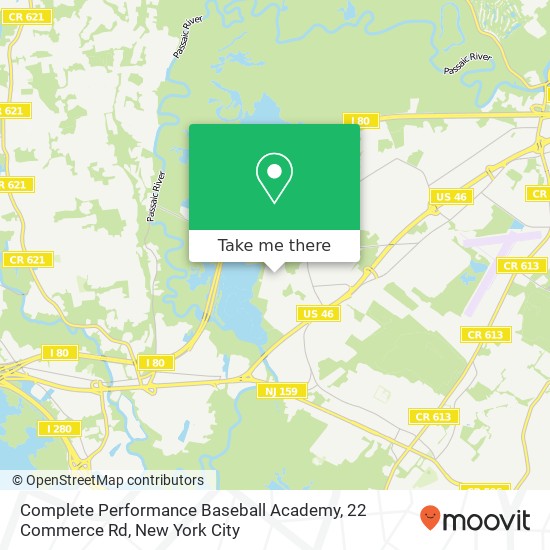 Complete Performance Baseball Academy, 22 Commerce Rd map