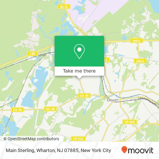Mapa de Main Sterling, Wharton, NJ 07885