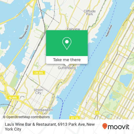 Lau's Wine Bar & Restaurant, 6913 Park Ave map