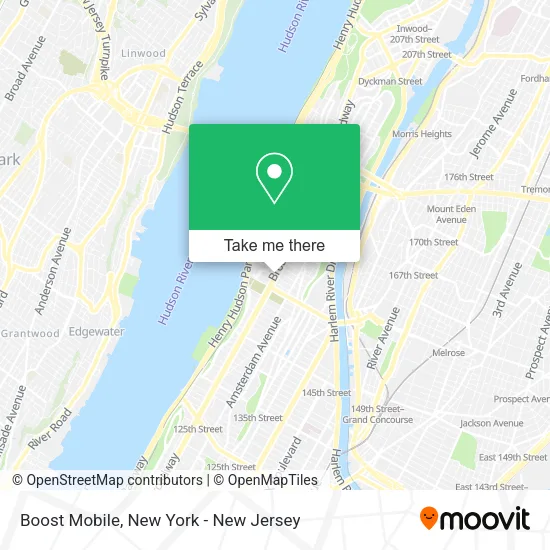Boost Mobile map