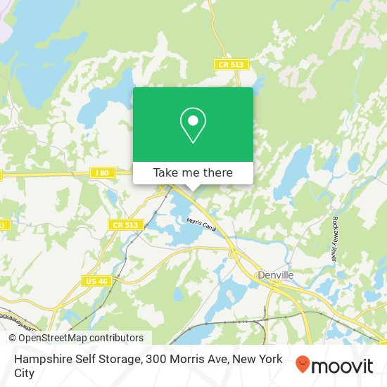 Hampshire Self Storage, 300 Morris Ave map