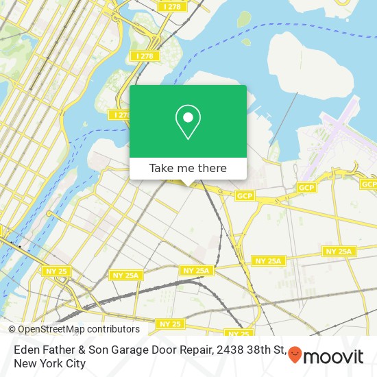 Eden Father & Son Garage Door Repair, 2438 38th St map