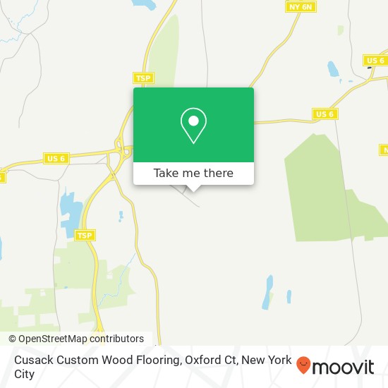 Mapa de Cusack Custom Wood Flooring, Oxford Ct