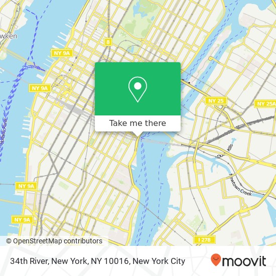 34th River, New York, NY 10016 map