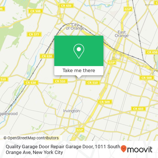 Mapa de Quality Garage Door Repair Garage Door, 1011 South Orange Ave