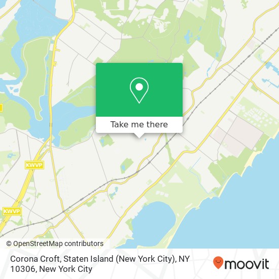 Mapa de Corona Croft, Staten Island (New York City), NY 10306