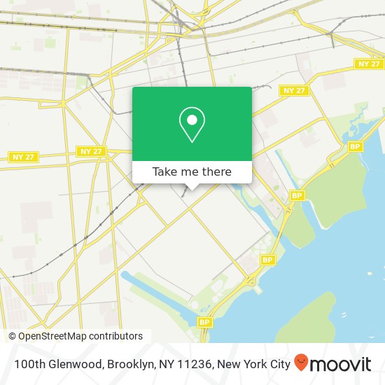 Mapa de 100th Glenwood, Brooklyn, NY 11236