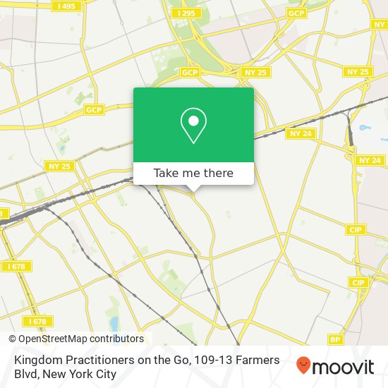 Mapa de Kingdom Practitioners on the Go, 109-13 Farmers Blvd